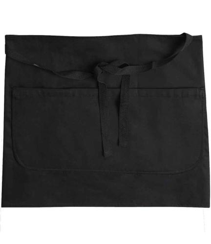 Dennys Bar Apron with Pocket - BLK - ONE